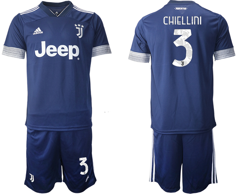 Men 2020-2021 club Juventus away #3 blue Soccer Jerseys->juventus jersey->Soccer Club Jersey